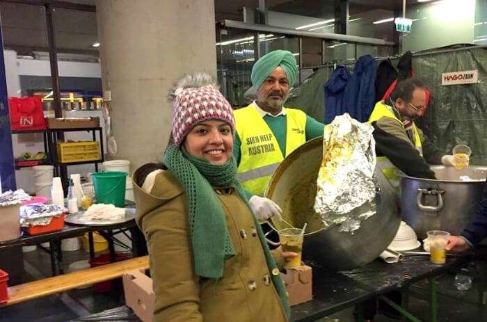 Homely Langar on the Vienna Railway Station