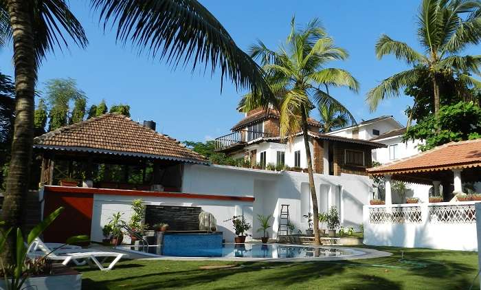 Colonia Santa Maria is a beautiful hotel in Goa near Baga Beach