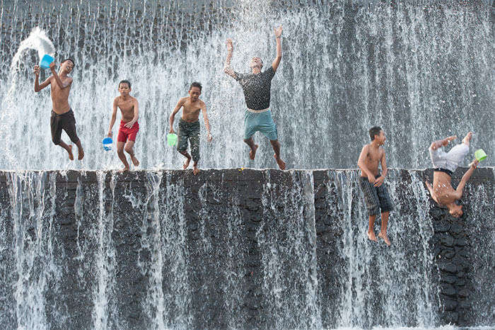 People having fun in Bali