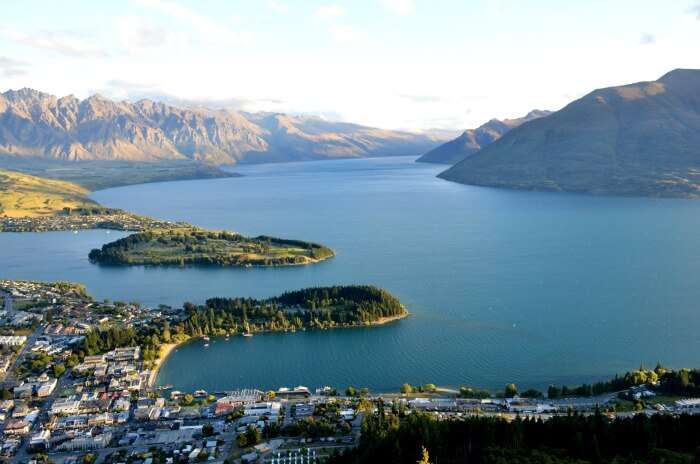 Gorgeous view of Queenstown from the Airport