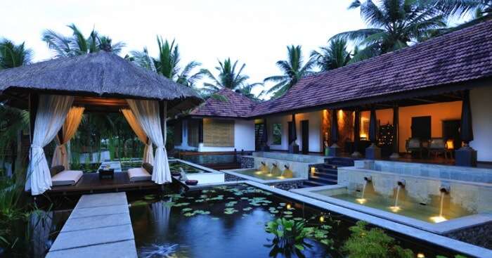 Spa area of the Niraamaya Retreats Surya Samudra - one of the best beach resorts in Kerala