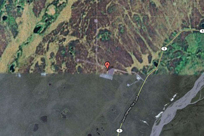 Google maps don’t show the HAARP site in Alaska