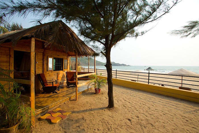 Stay at comfortable beachside holiday huts.