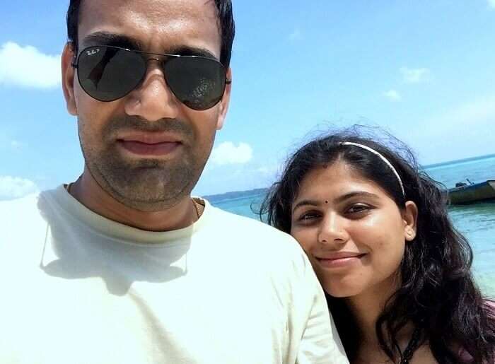 Selfie at the beach in Andaman