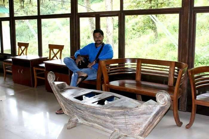 Yateen at the Deep Woods Hotel in Kerala