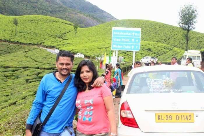 Yateen at the Thekkady Tea Plantations