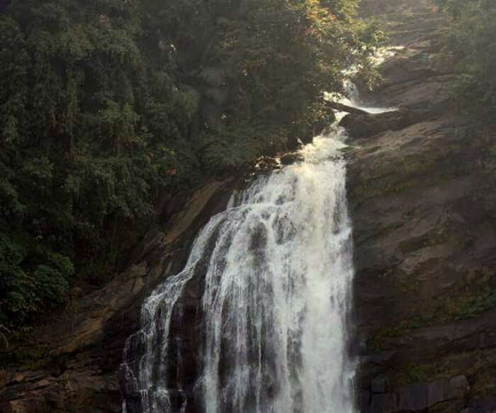 A majestic view of the Kerala Waterfall