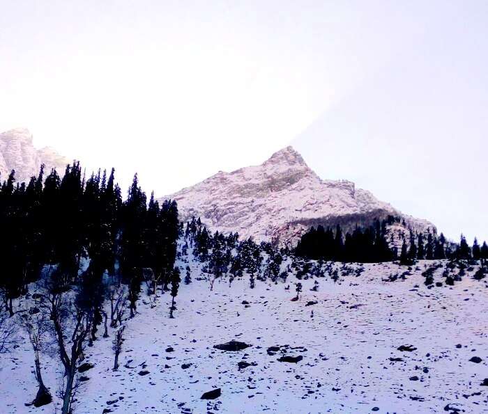 Snow clad mountains of Kashmir