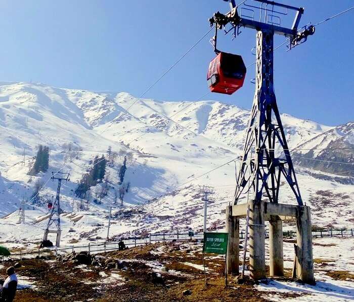 Gondola cable ride in Gulmarg