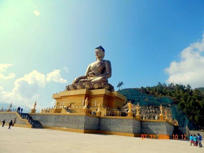 Buddha Statue in Kuensel Phodrang in Bhutan