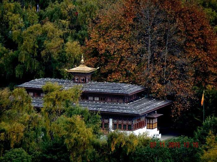 A view of the Kings Palace in Bhutan
