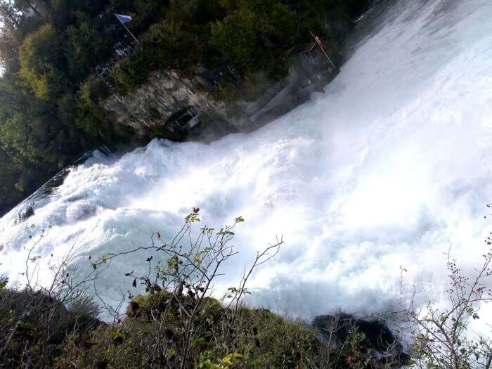 The beautiful and famous Rhein Fall of Switzerland