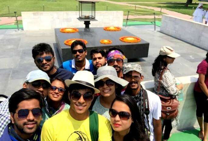 Chilling at Raj Ghat in Delhi