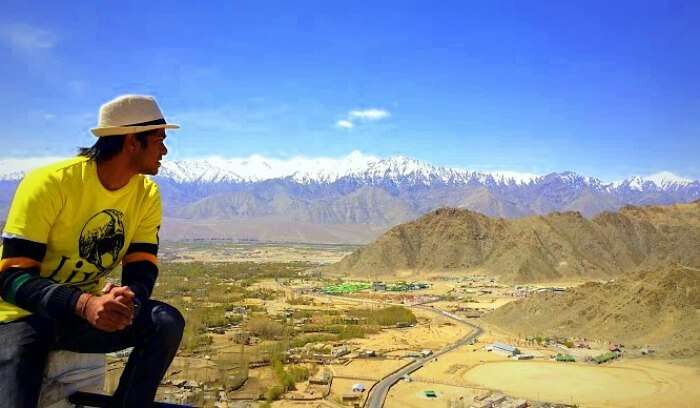 Nikhil on his road trip to Ladakh