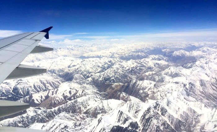 Snow covered peaks in Ladakh