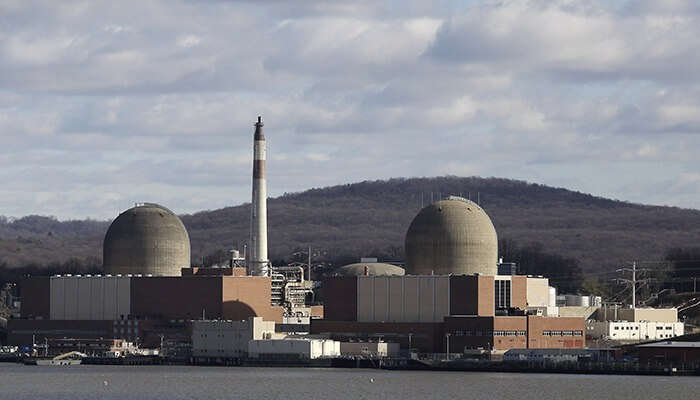 The Indian Point Power Plant in New York that has been blurred out on Google map