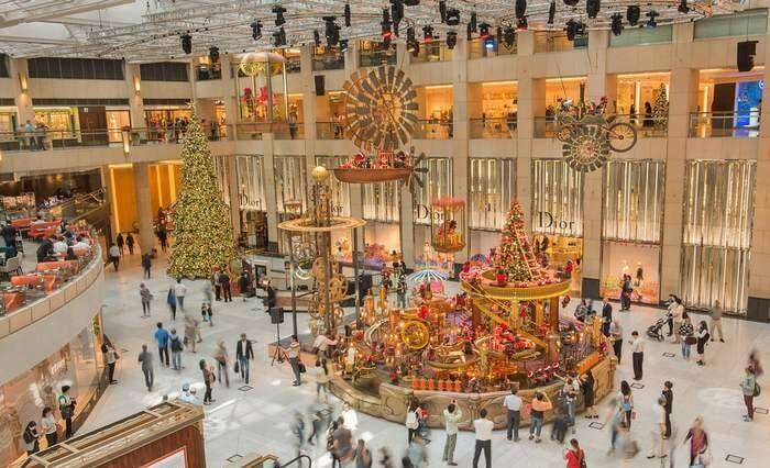 Innovative Christmas decor at Landmark in Hong Kong