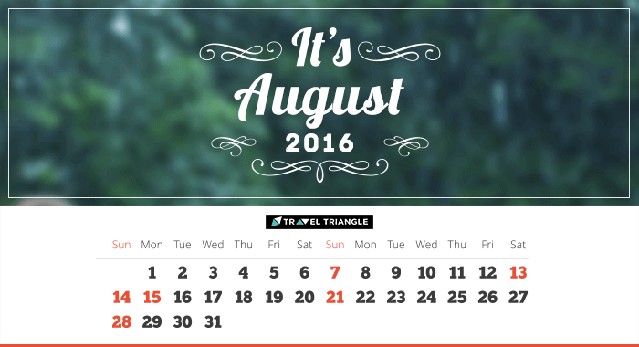 List of all the long weekends in August 2016