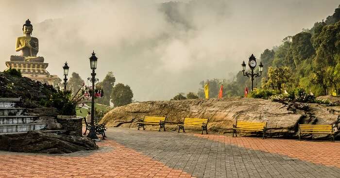 the picturesque town of Ravangla in Sikkim