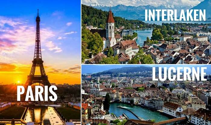 Take one of the most popular Europe trip through Switzerland and France
