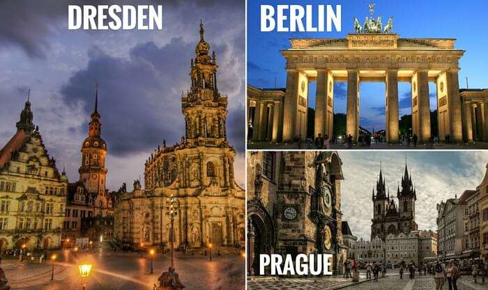 A collage of the cities covered in your Euro trip through the Central Europe