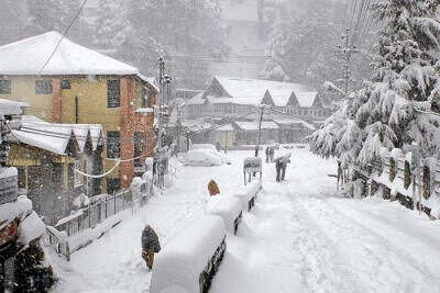 Snow-capped Dalhousie in Himachal Pradesh