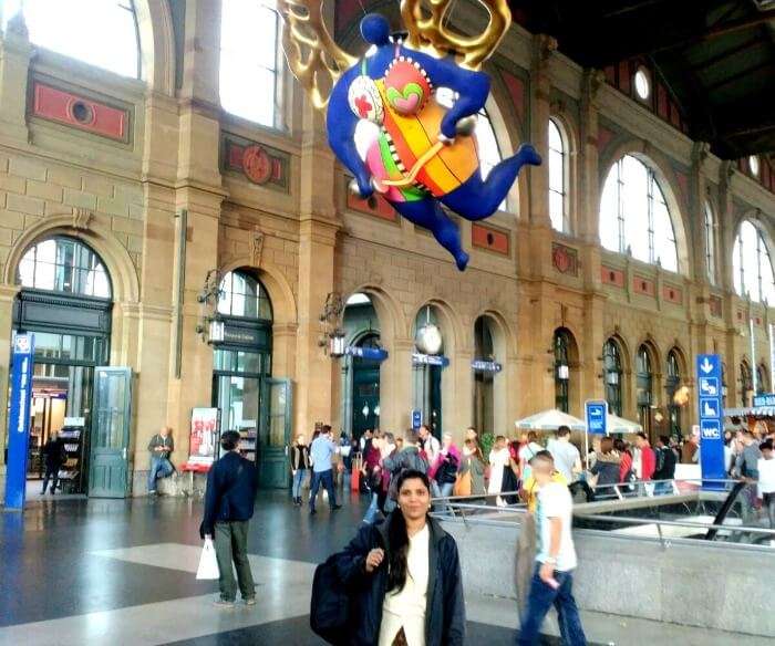 The bustling and busy Zurich Train Station