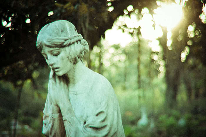 Mourning lady at St. John’s Cemetery
