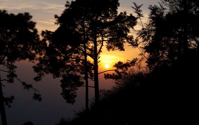 Sunset view from the Kasauli Hills