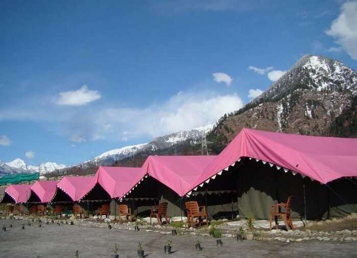 Riverside camping in Manali provides packages for several water sports