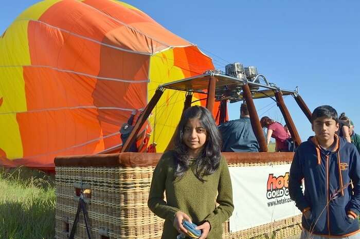 Getting Ready for Balloon Ride