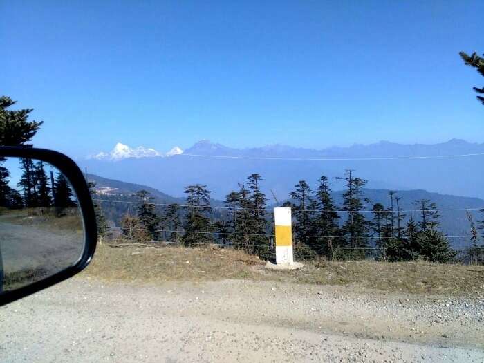 Winding through the hilly roads with stunning views in Bhutan