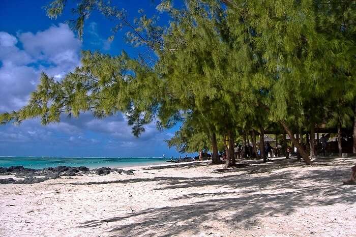 famous beach in Mauritius