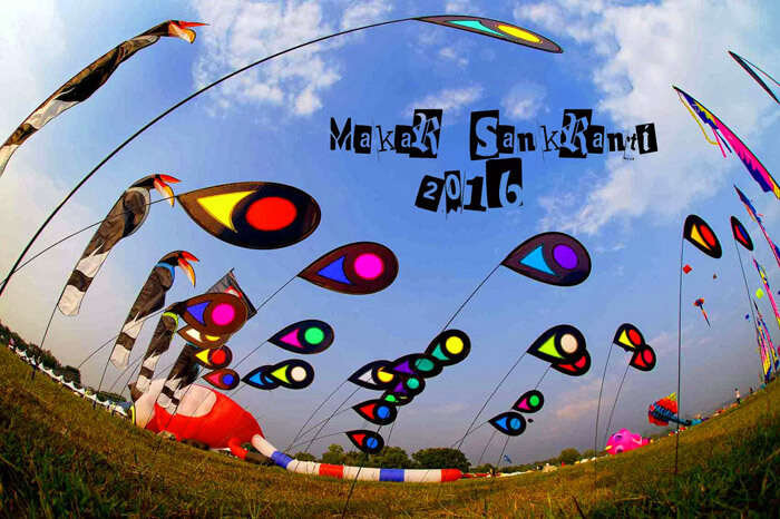Makarsankranti is celebrated by flying kites in several parts of India
