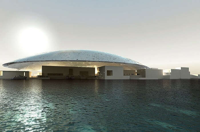 The museum in Abu Dhabi