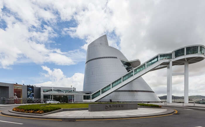 Outside view of the Science Museum in Macau