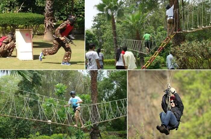 The various activities that make Awara Adventure Farms one of the best adventure places in Delhi NCR