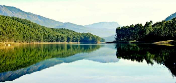 The panoramic view of the Echo Point at Munnar