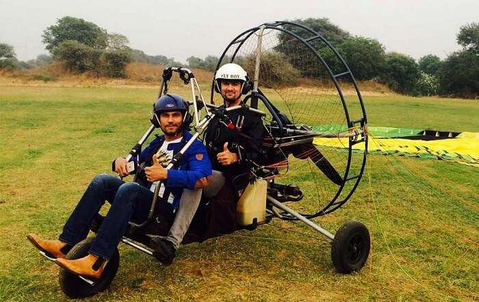 Popular Bollywood actor Randeep Hooda gets ready for an air safari