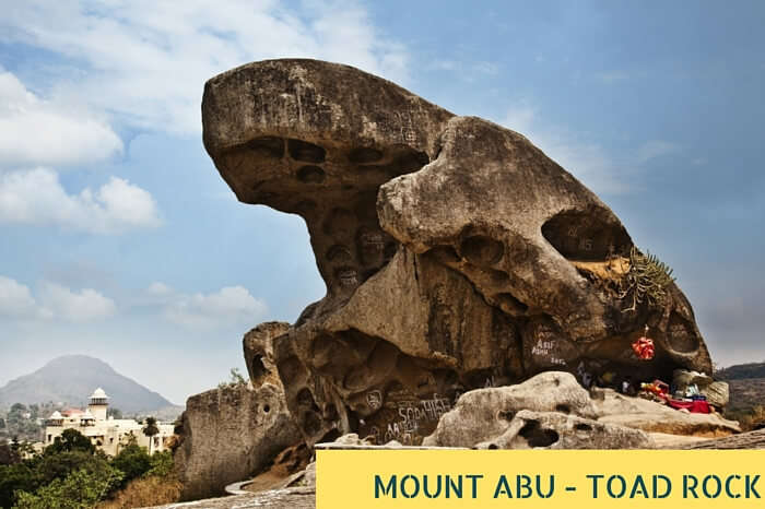 The intriguing Toad Rock at the beautiful Mount Abu