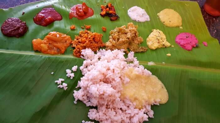 Traditional cuisine of Kerala