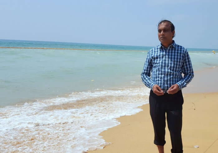 Mohan at the Golden Beach