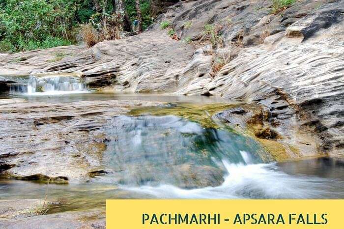 The beautiful waterfalls at Pachmarhi - one of the summer holiday destinations in India