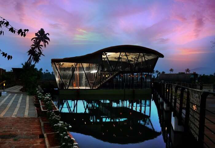 A floating villa at Aquatic Resort in Cochin