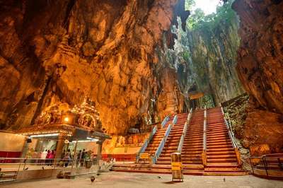 Humongous idol of Lord Shiva at Batu Caves – one of the top places to see in Kuala Lumpur