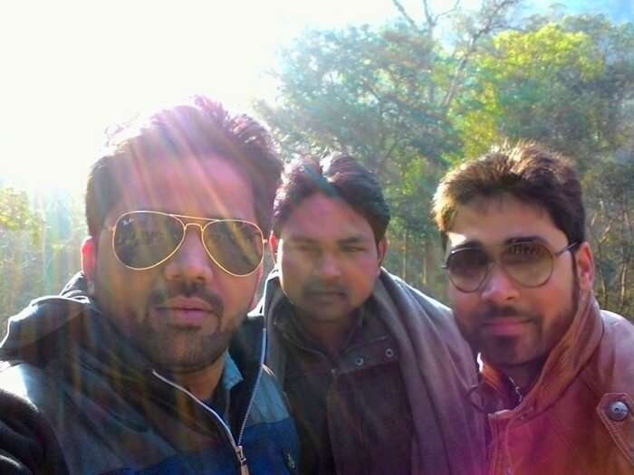 Rajveer and his friends at Wildlife Safari in Jim Corbet