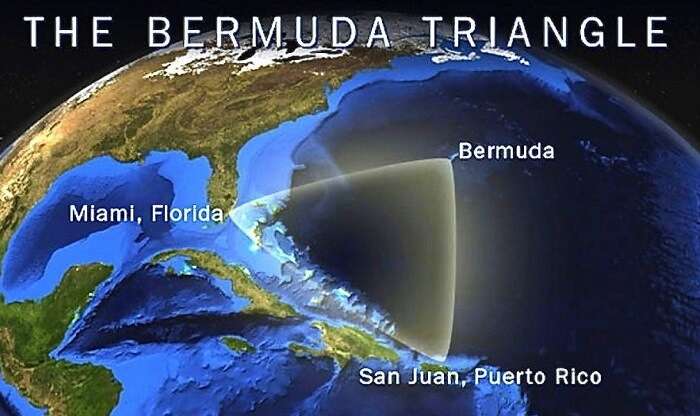 The exact location of Bermuda Triangle is in North Atlantic Ocean