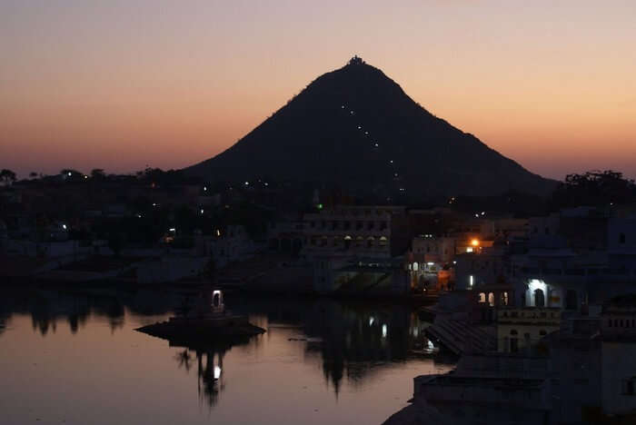 A magical view of the Naga Pahar at sunrise