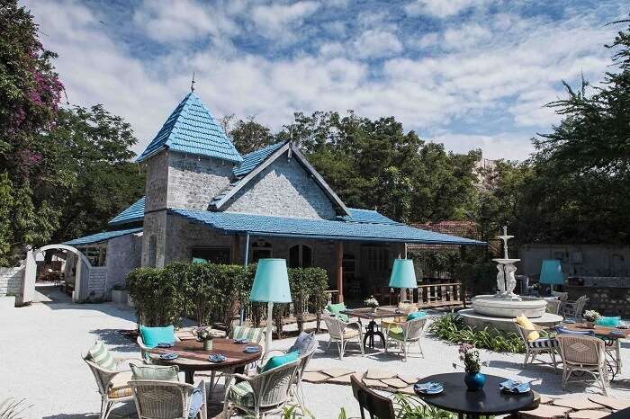 Outdoor settings of Olive Bistro are perfect for a romantic breakfast