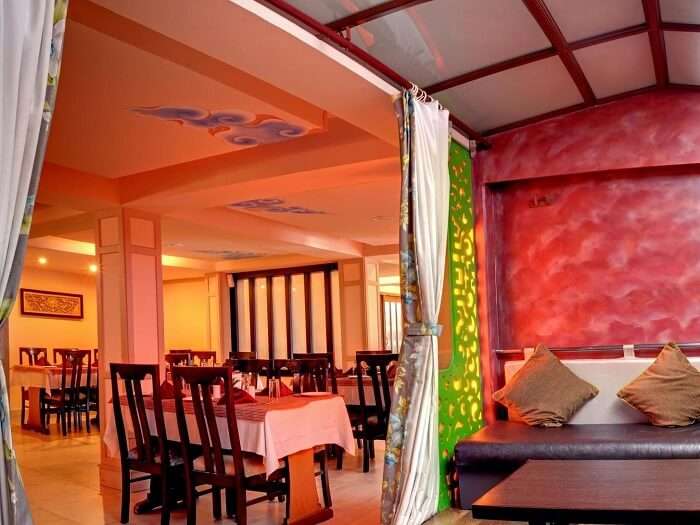 Colorful interiors of Summit Ttakshang Residency Hotel & Spa in their suite rooms